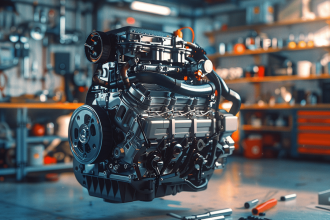 Moteur PureTech 130 de Peugeot en vue détaillée avec caractéristiques techniques
