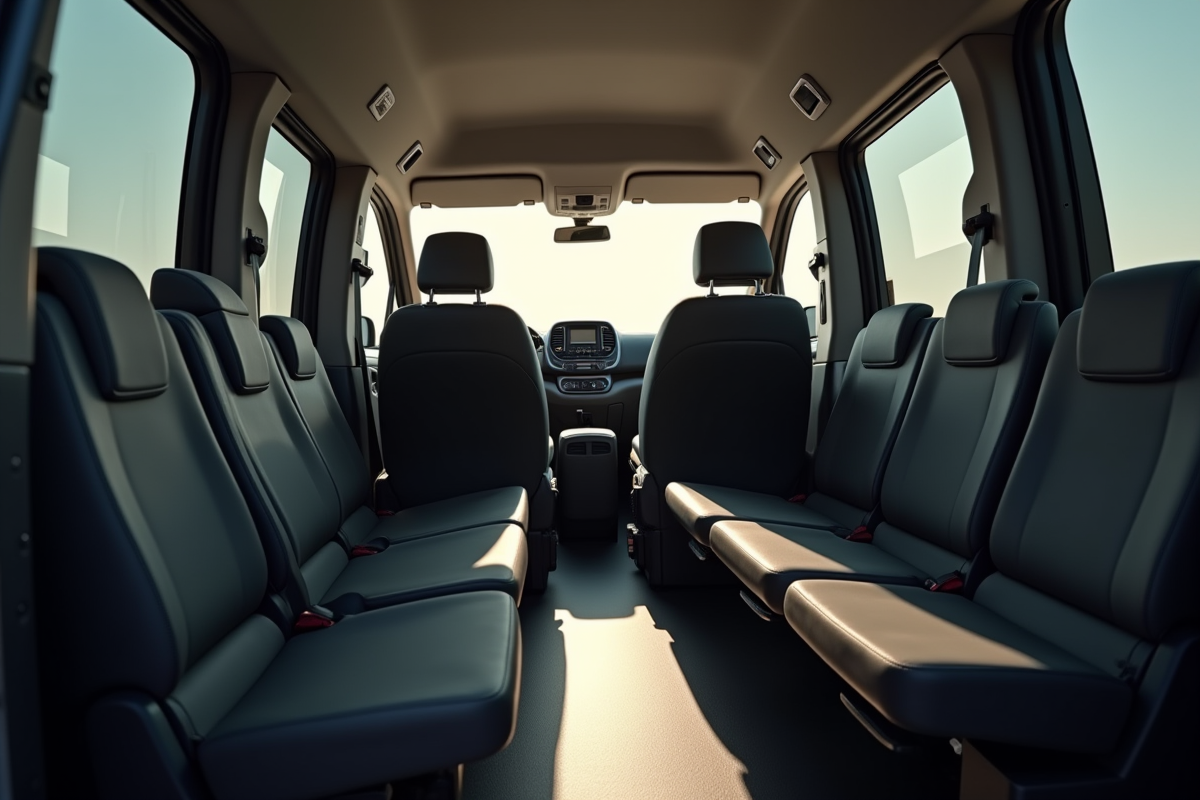 Intérieur spacieux du Peugeot Expert 5 places